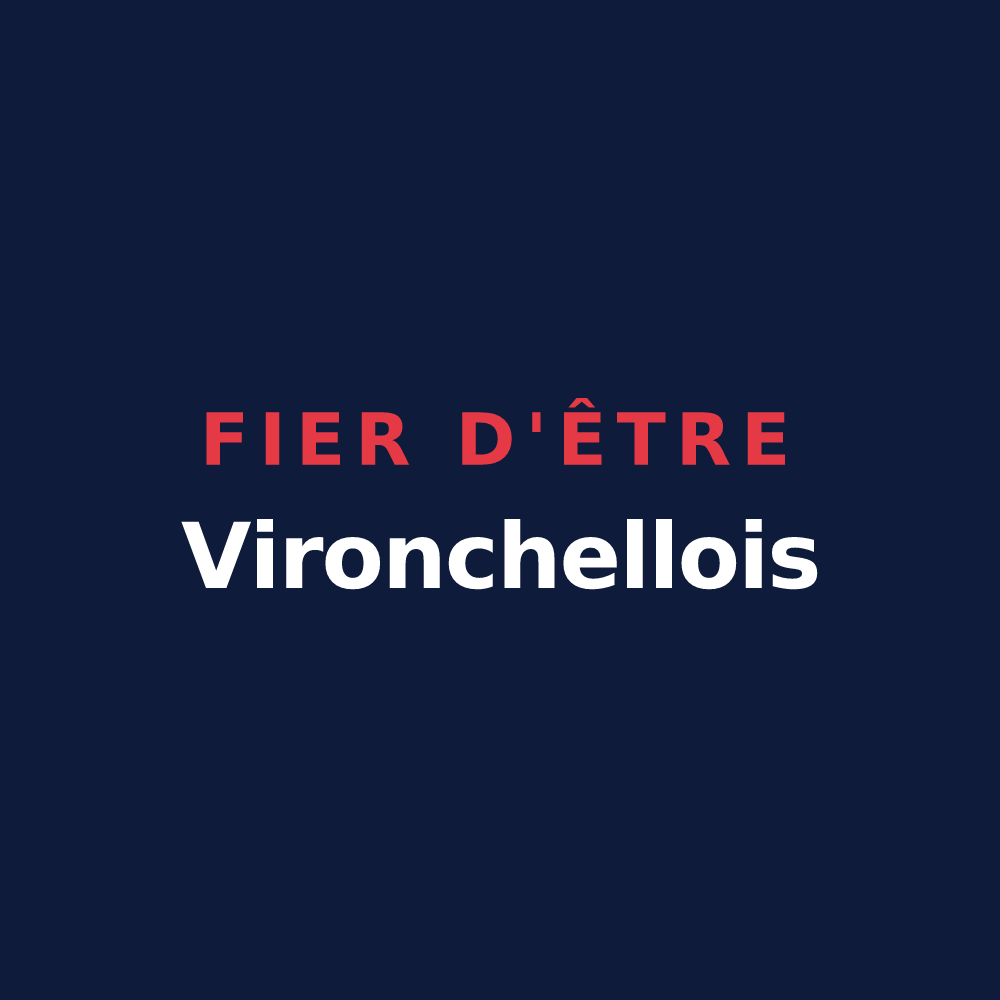 T-shirt « Fier d'être Vironchellois » — design pour Vironchaux