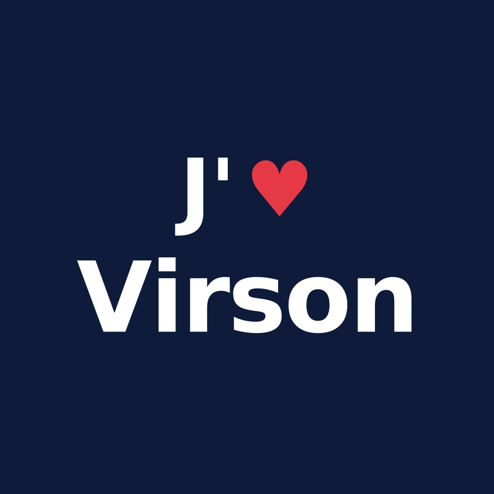 T-shirt personnalisé Virson — design J'aime Virson