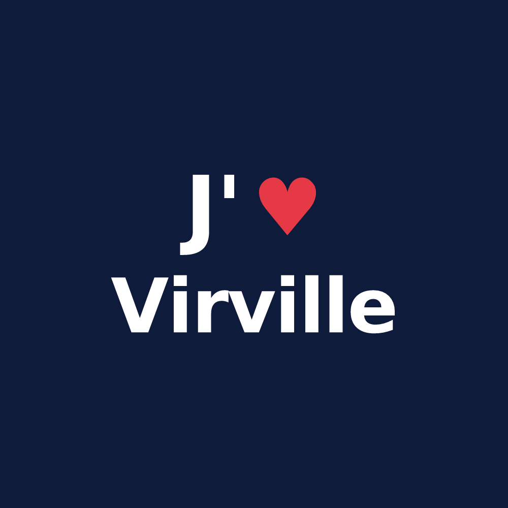 T-shirt personnalisé Virville — design J'aime Virville