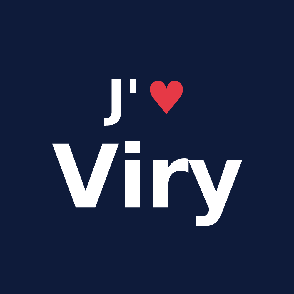 T-shirt personnalisé Viry — design J'aime Viry