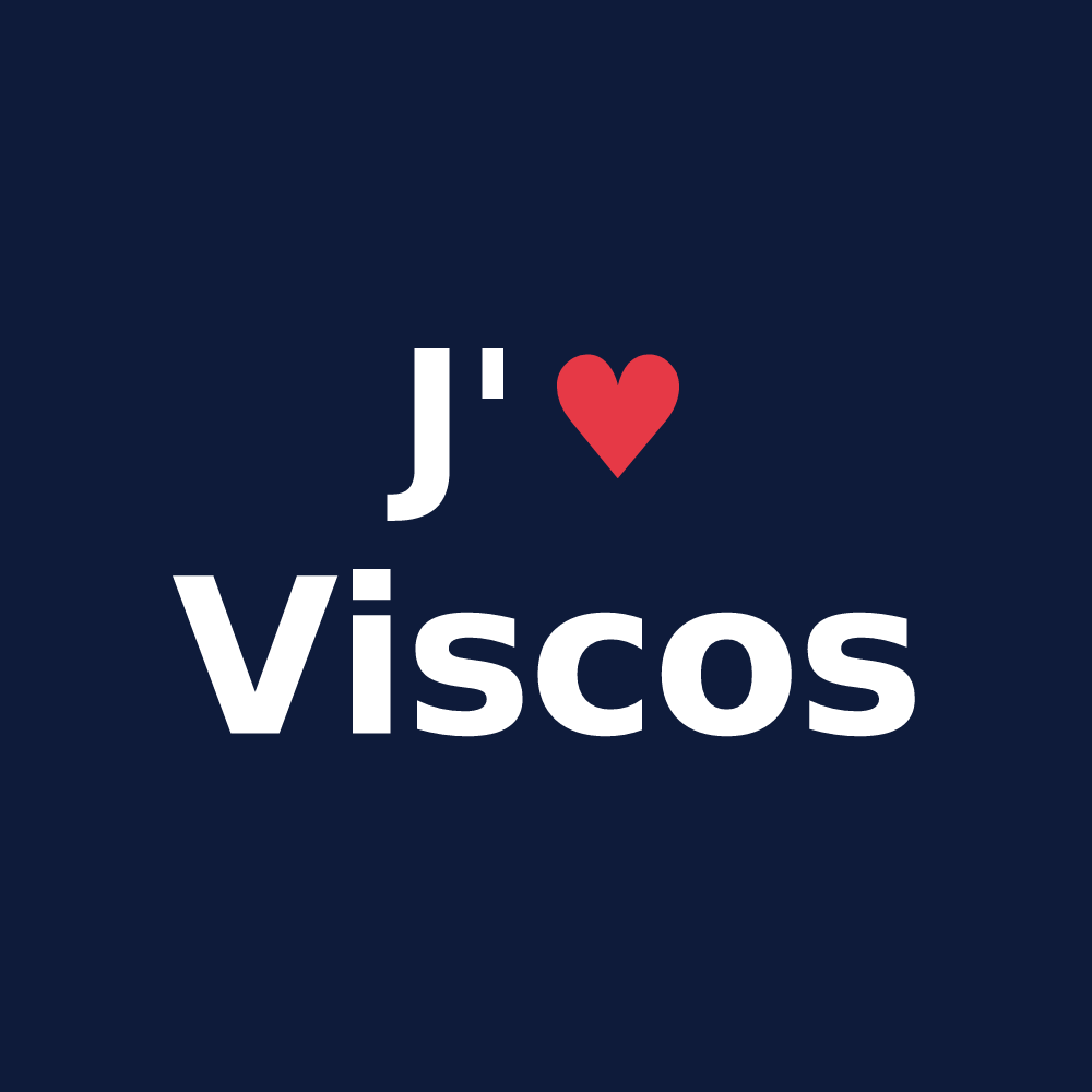 T-shirt personnalisé Viscos — design J'aime Viscos