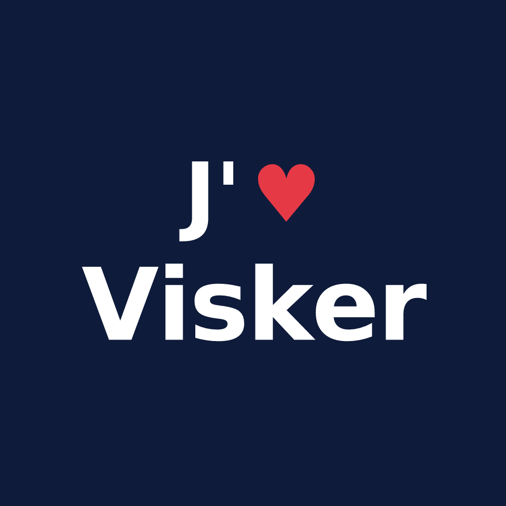 T-shirt personnalisé Visker — design J'aime Visker