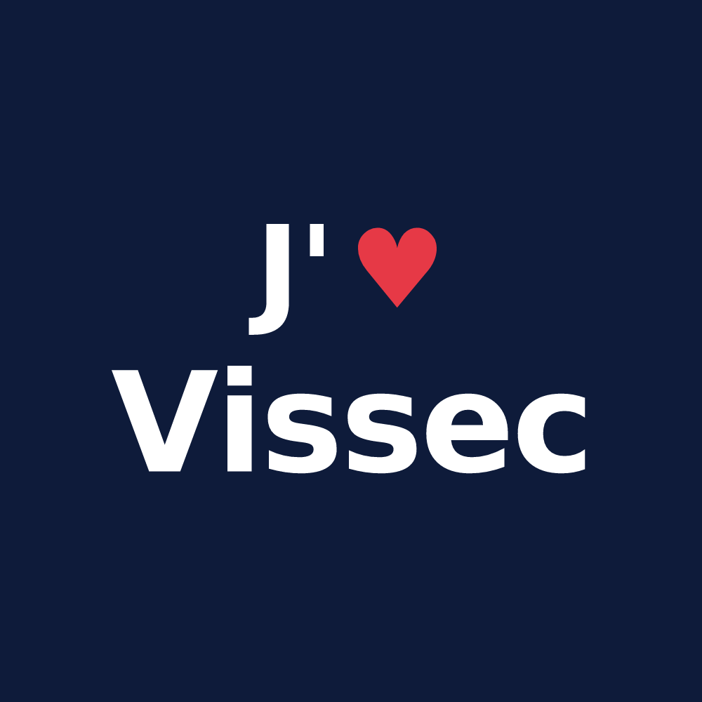 T-shirt personnalisé Vissec — design J'aime Vissec
