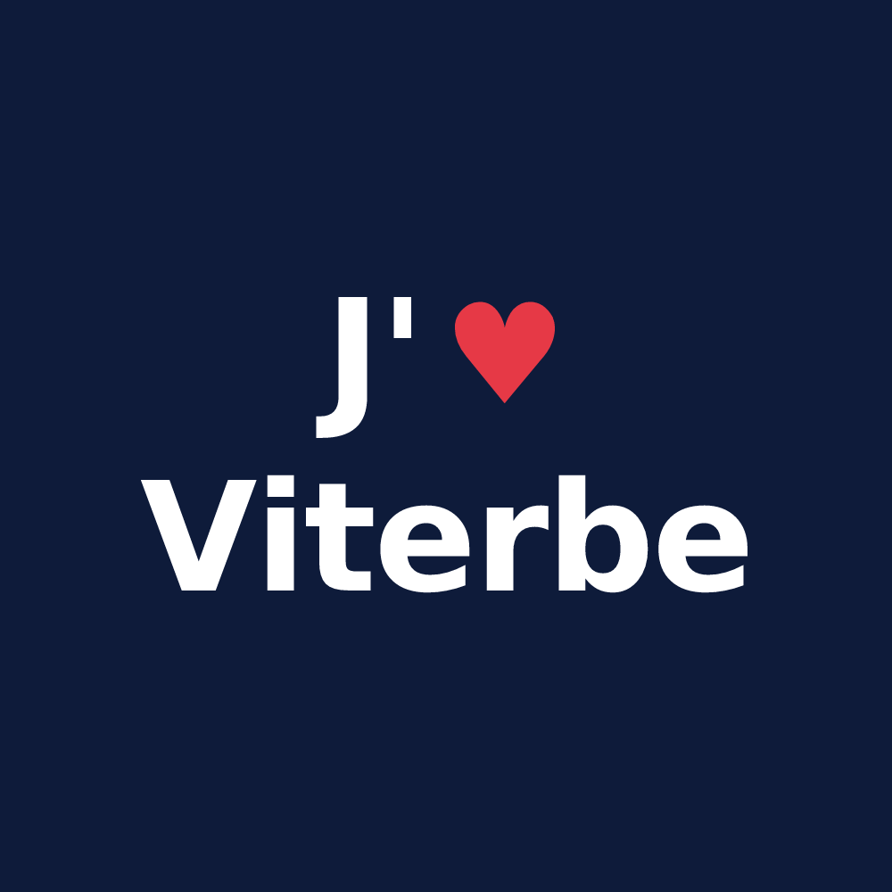 T-shirt personnalisé Viterbe — design J'aime Viterbe
