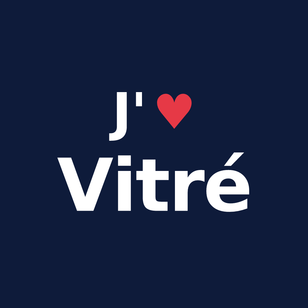 T-shirt personnalisé Vitré — design J'aime Vitré