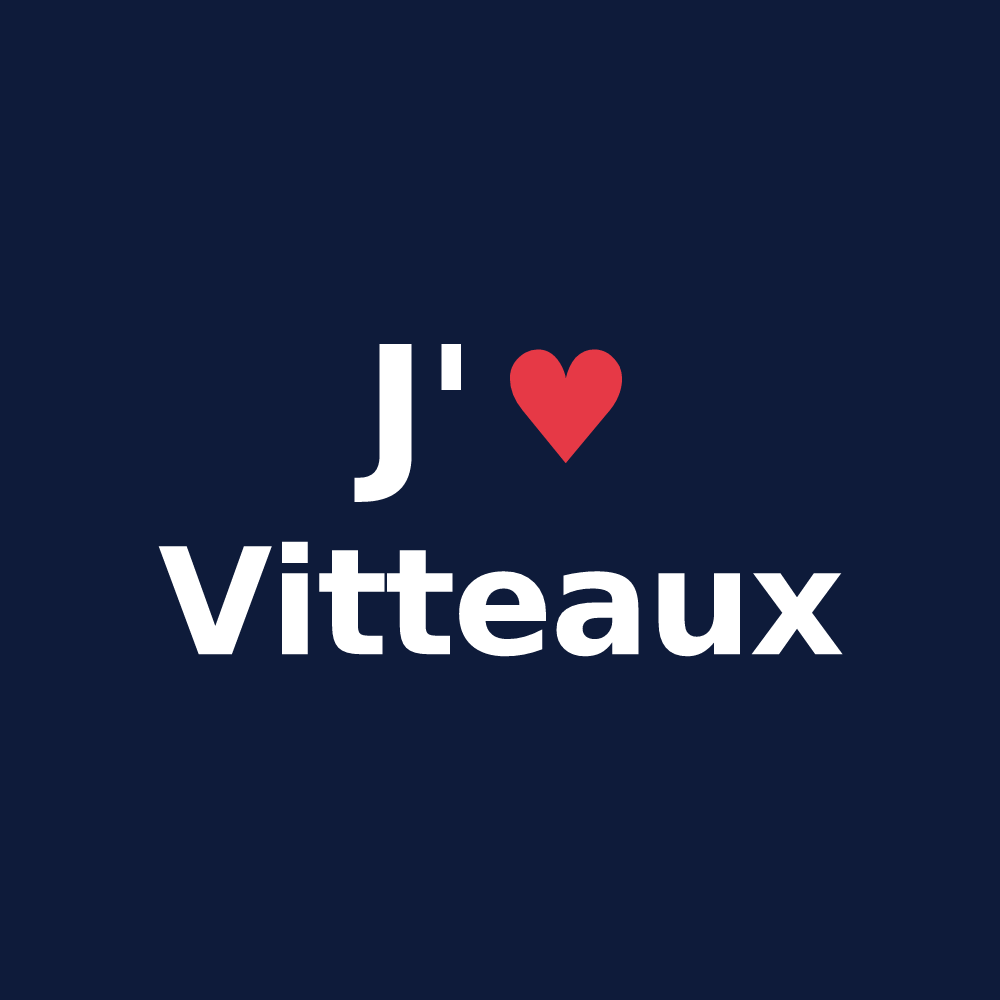 T-shirt personnalisé Vitteaux — design J'aime Vitteaux