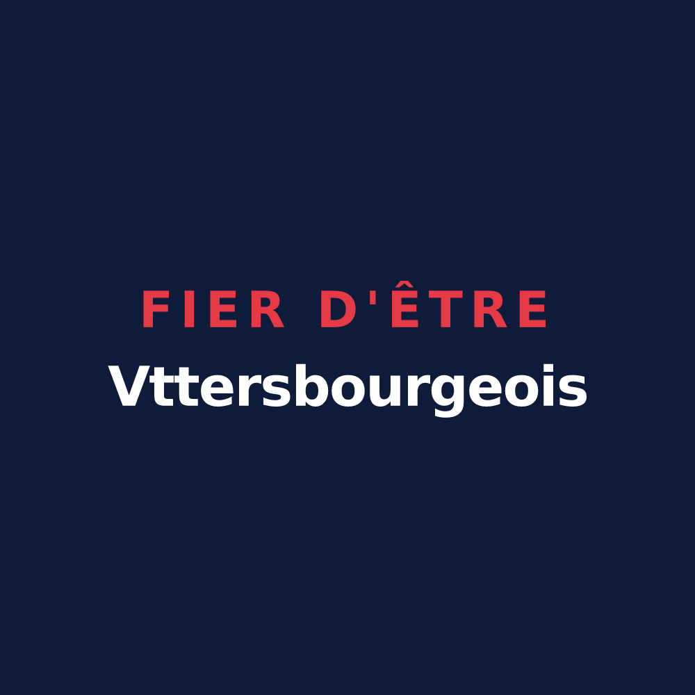 T-shirt « Fier d'être Vttersbourgeois » — design pour Vittersbourg