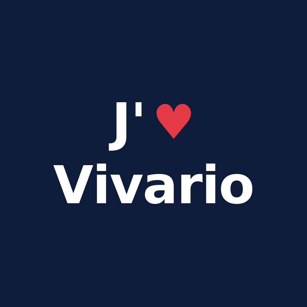 T-shirt personnalisé Vivario — design J'aime Vivario