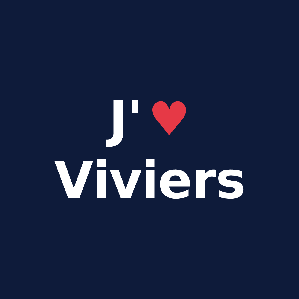 T-shirt personnalisé Viviers — design J'aime Viviers