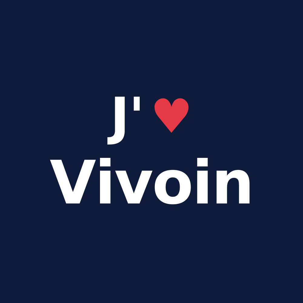 T-shirt personnalisé Vivoin — design J'aime Vivoin