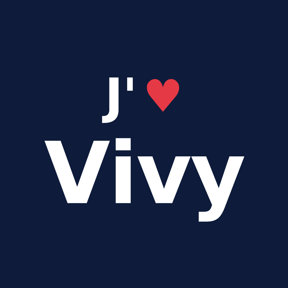 T-shirt personnalisé Vivy — design J'aime Vivy