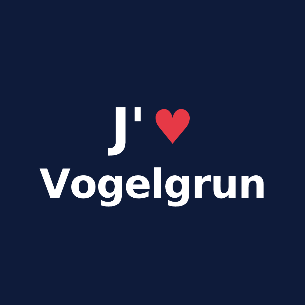 T-shirt personnalisé Vogelgrun — design J'aime Vogelgrun