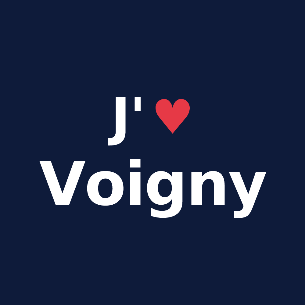 T-shirt personnalisé Voigny — design J'aime Voigny