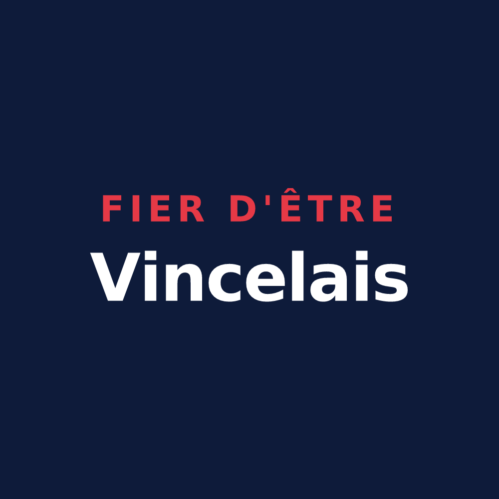 T-shirt « Fier d'être Vincelais » — design pour Voinsles