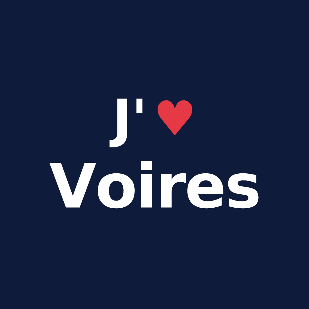 T-shirt personnalisé Voires — design J'aime Voires