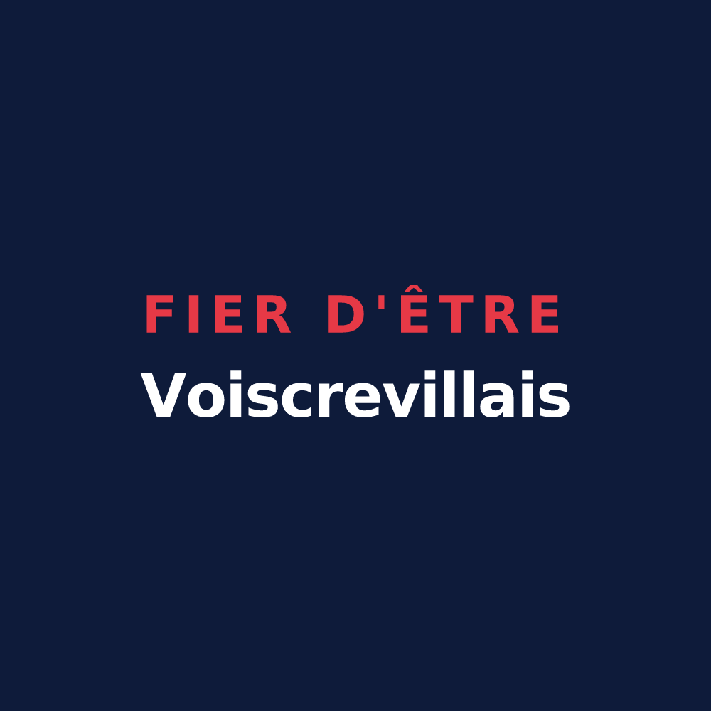 T-shirt « Fier d'être Voiscrevillais » — design pour Voiscreville