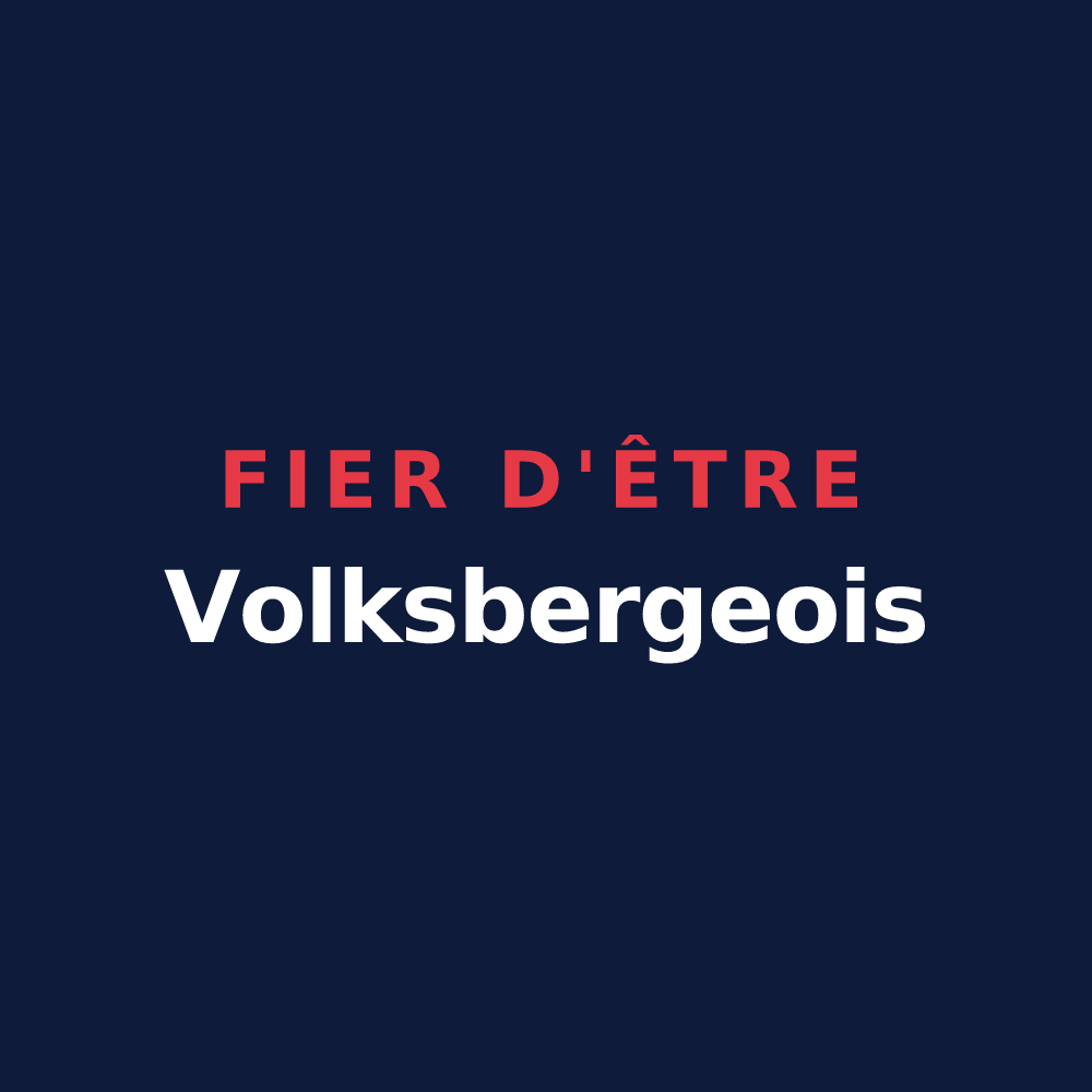 T-shirt « Fier d'être Volksbergeois » — design pour Volksberg