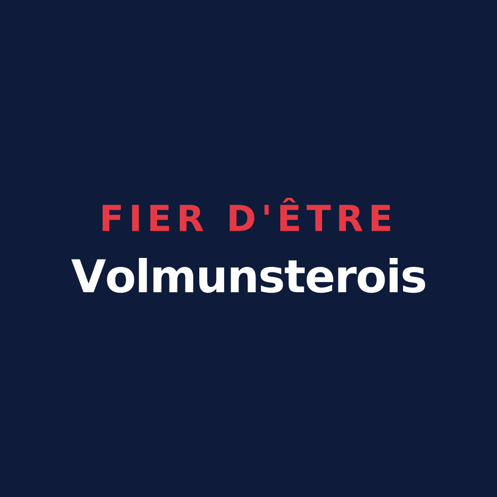 T-shirt « Fier d'être Volmunsterois » — design pour Volmunster