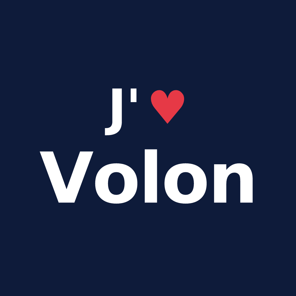 T-shirt personnalisé Volon — design J'aime Volon