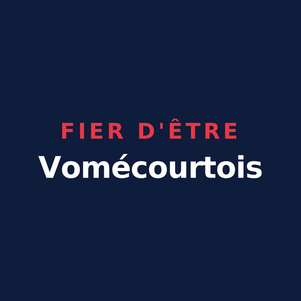 T-shirt « Fier d'être Vomécourtois » — design pour Vomécourt-sur-Madon