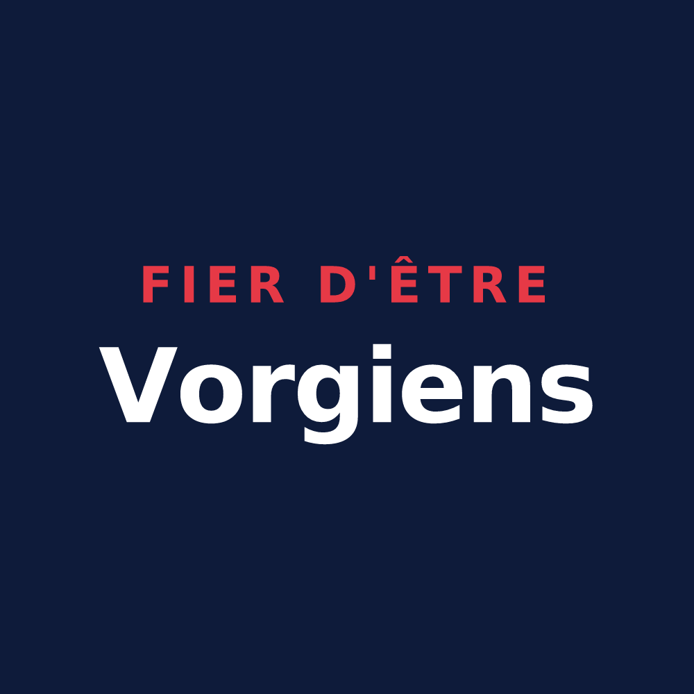 T-shirt « Fier d'être Vorgiens » — design pour Vorges