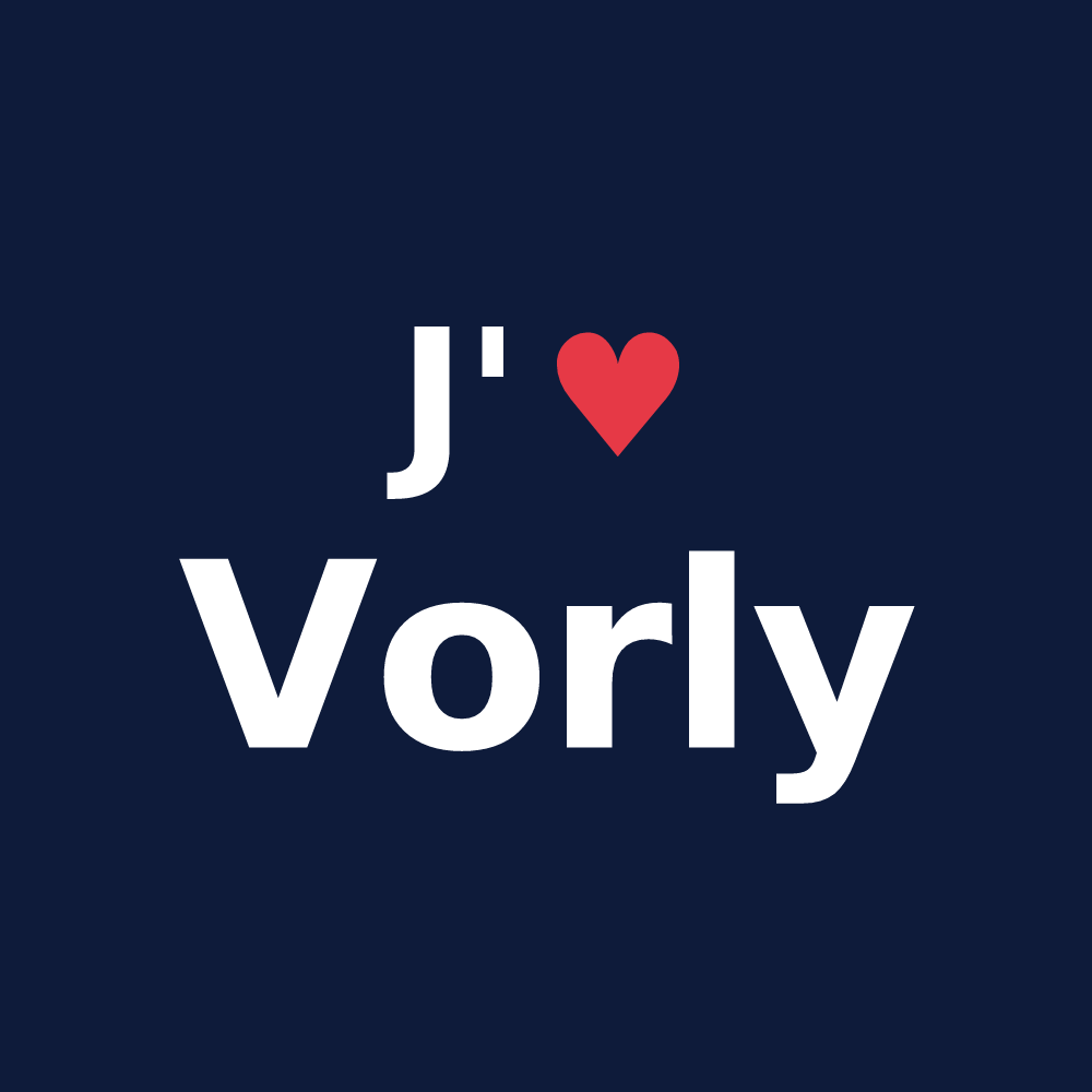 T-shirt personnalisé Vorly — design J'aime Vorly