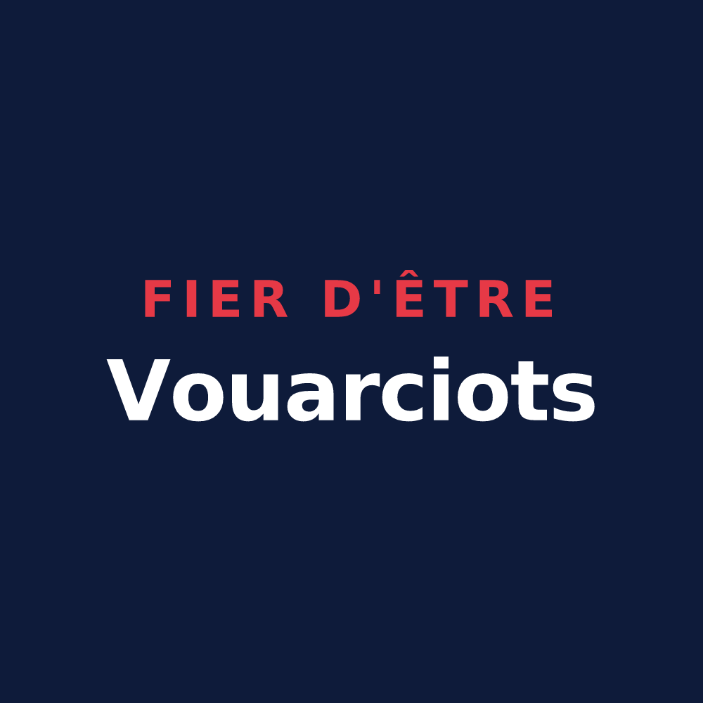T-shirt « Fier d'être Vouarciots » — design pour Vouarces