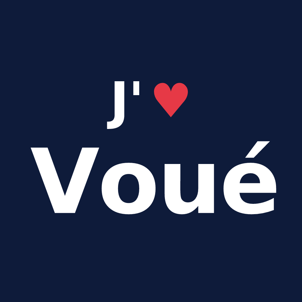 T-shirt personnalisé Voué — design J'aime Voué