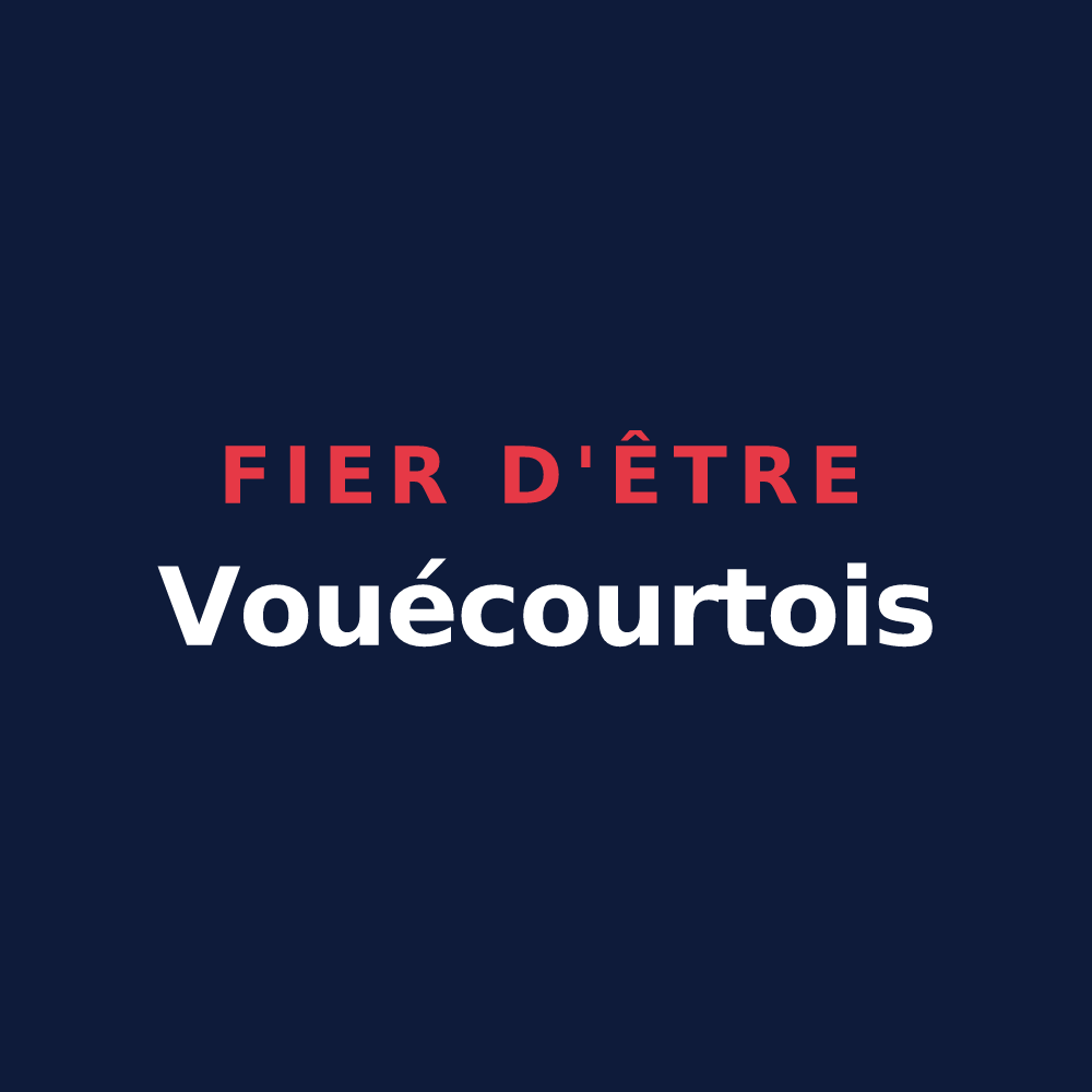 T-shirt « Fier d'être Vouécourtois » — design pour Vouécourt