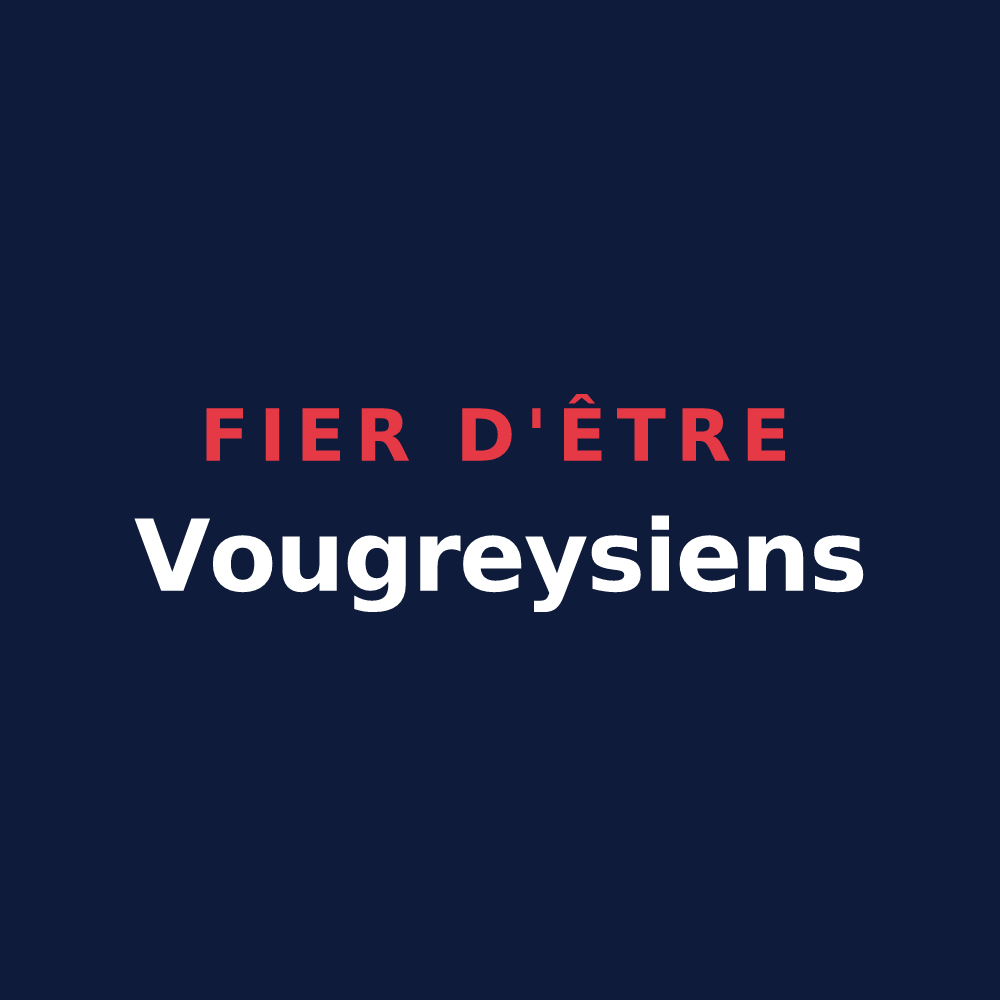 T-shirt « Fier d'être Vougreysiens » — design pour Vougrey