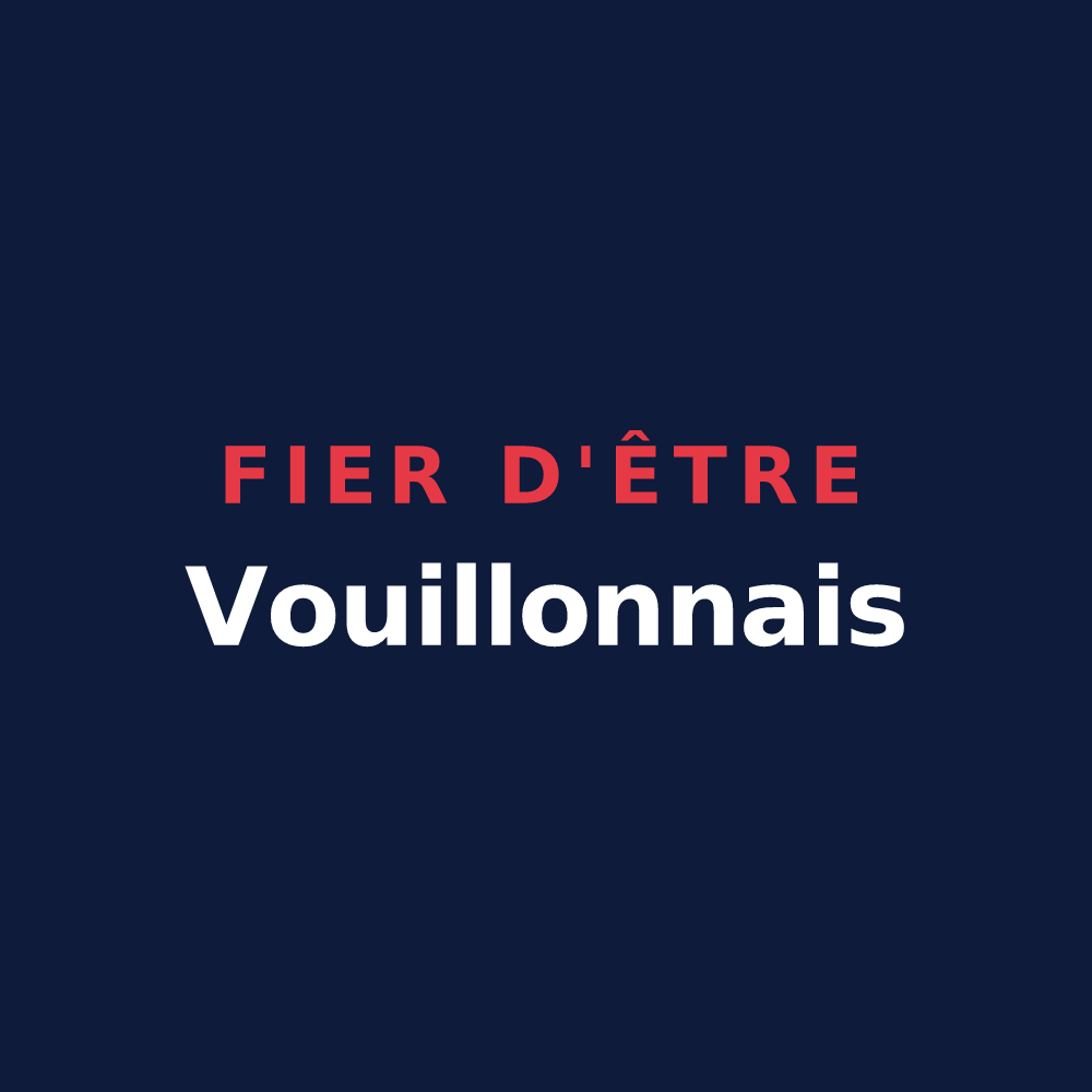 T-shirt « Fier d'être Vouillonnais » — design pour Vouillon