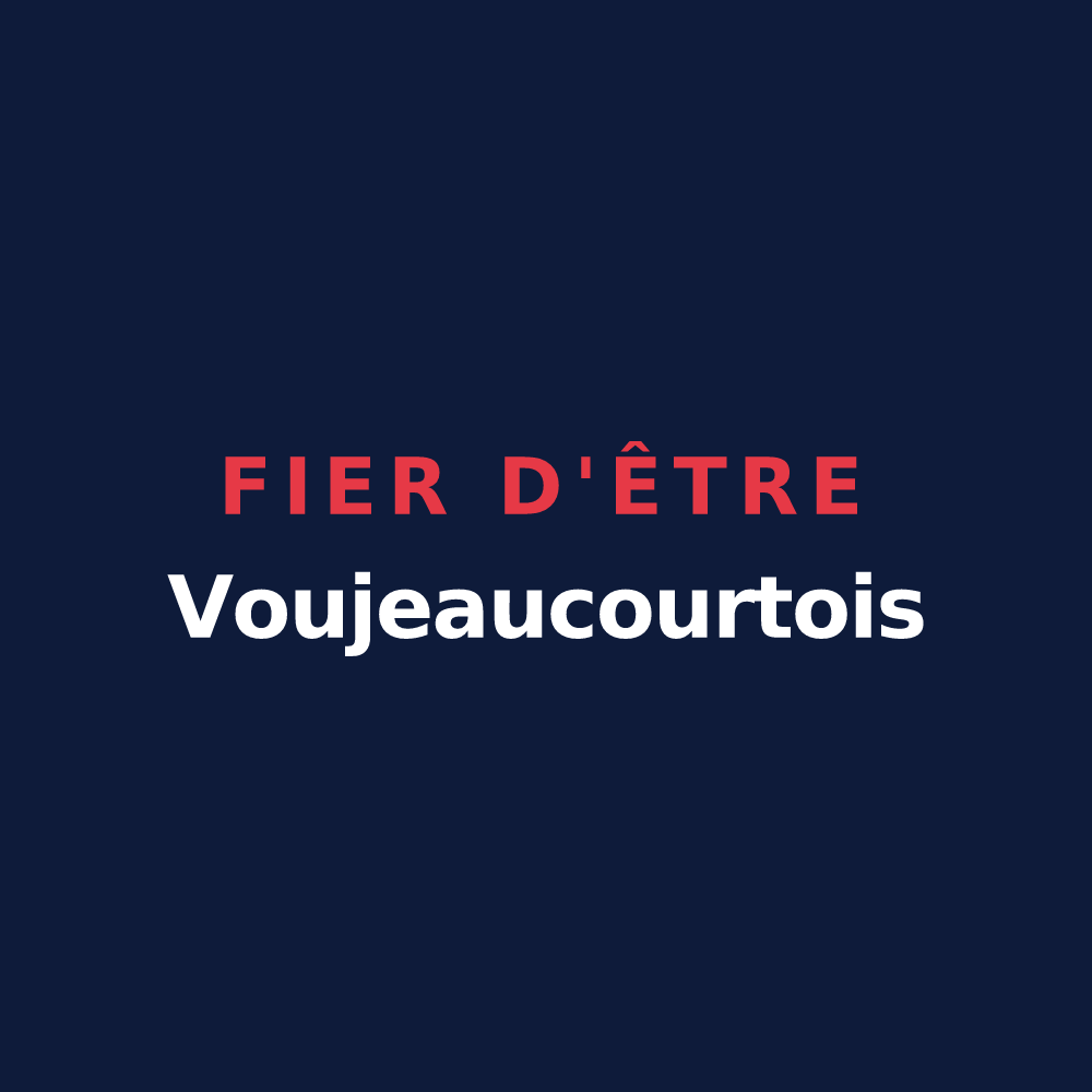 T-shirt « Fier d'être Voujeaucourtois » — design pour Voujeaucourt