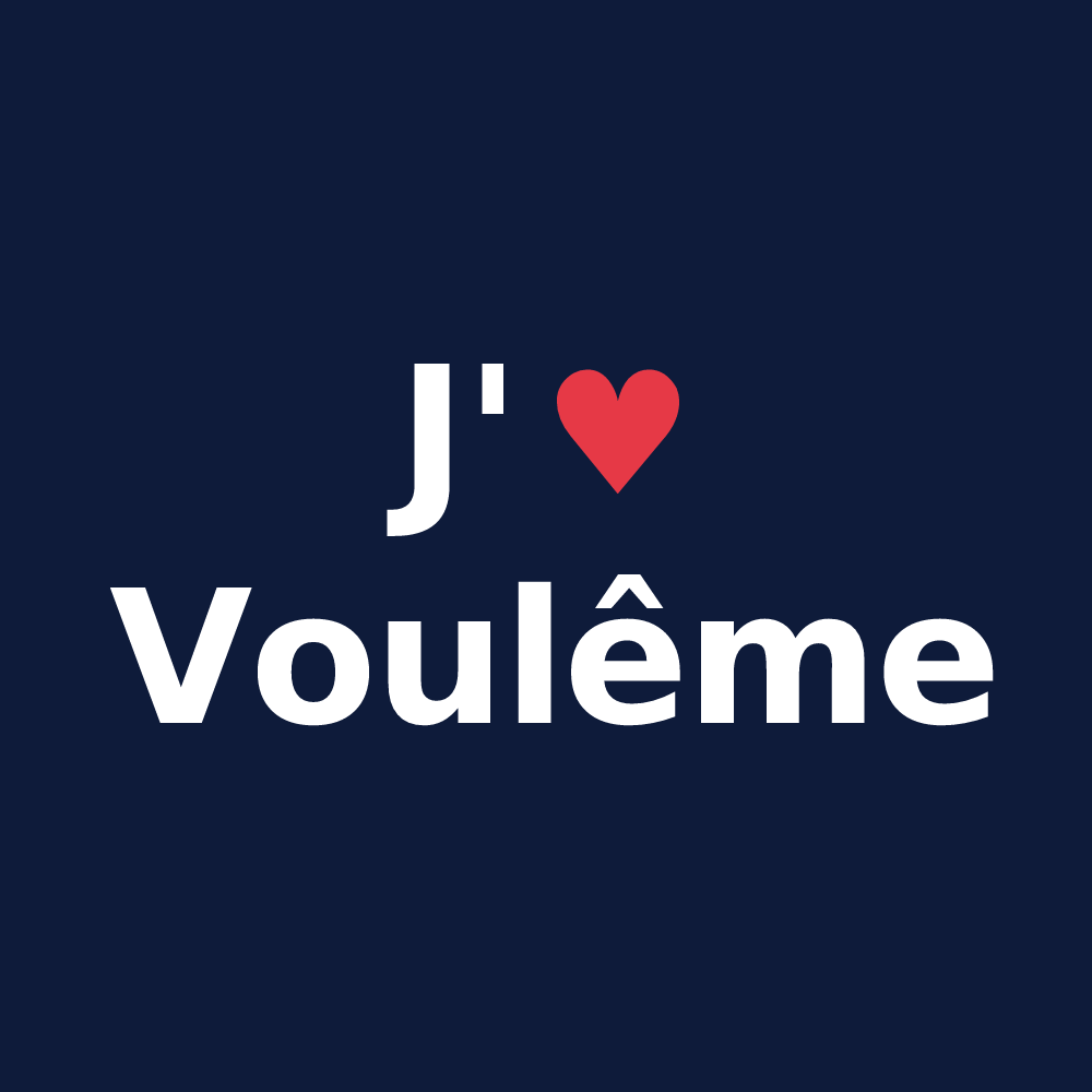 T-shirt personnalisé Voulême — design J'aime Voulême