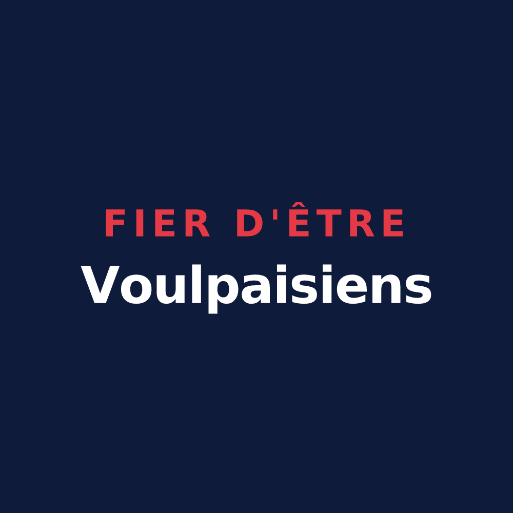 T-shirt « Fier d'être Voulpaisiens » — design pour Voulpaix