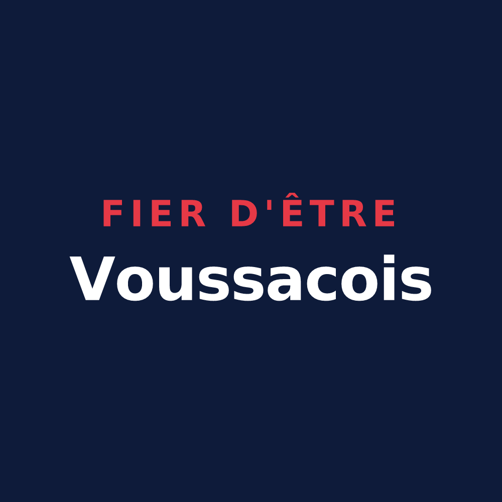 T-shirt « Fier d'être Voussacois » — design pour Voussac