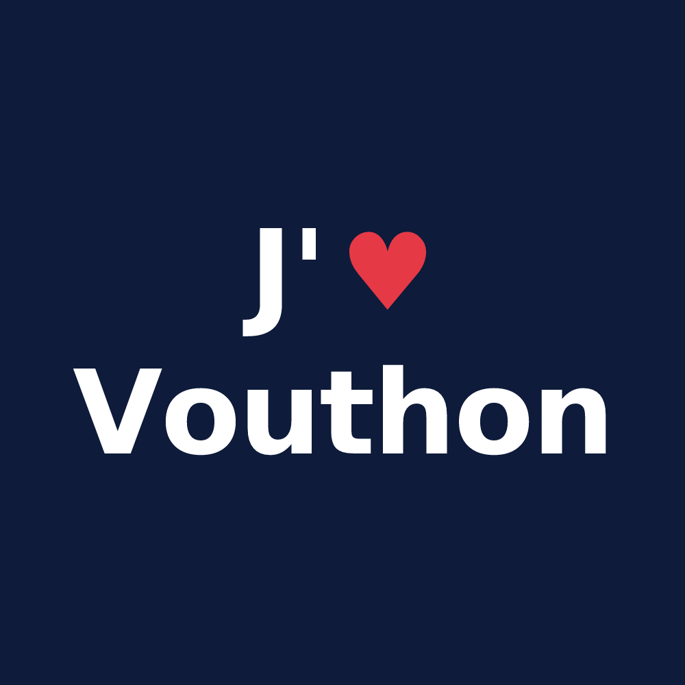 T-shirt personnalisé Vouthon — design J'aime Vouthon