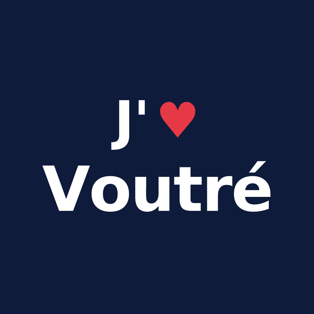 T-shirt personnalisé Voutré — design J'aime Voutré