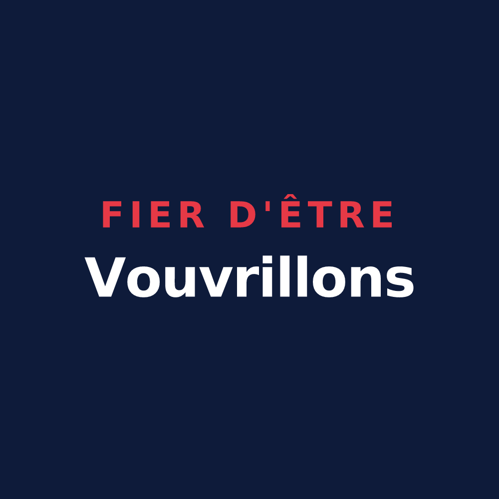 T-shirt « Fier d'être Vouvrillons » — design pour Vouvray