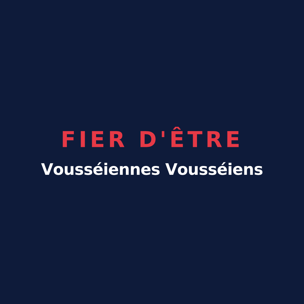 T-shirt « Fier d'être Vousséiennes Vousséiens » — design pour Vouxey