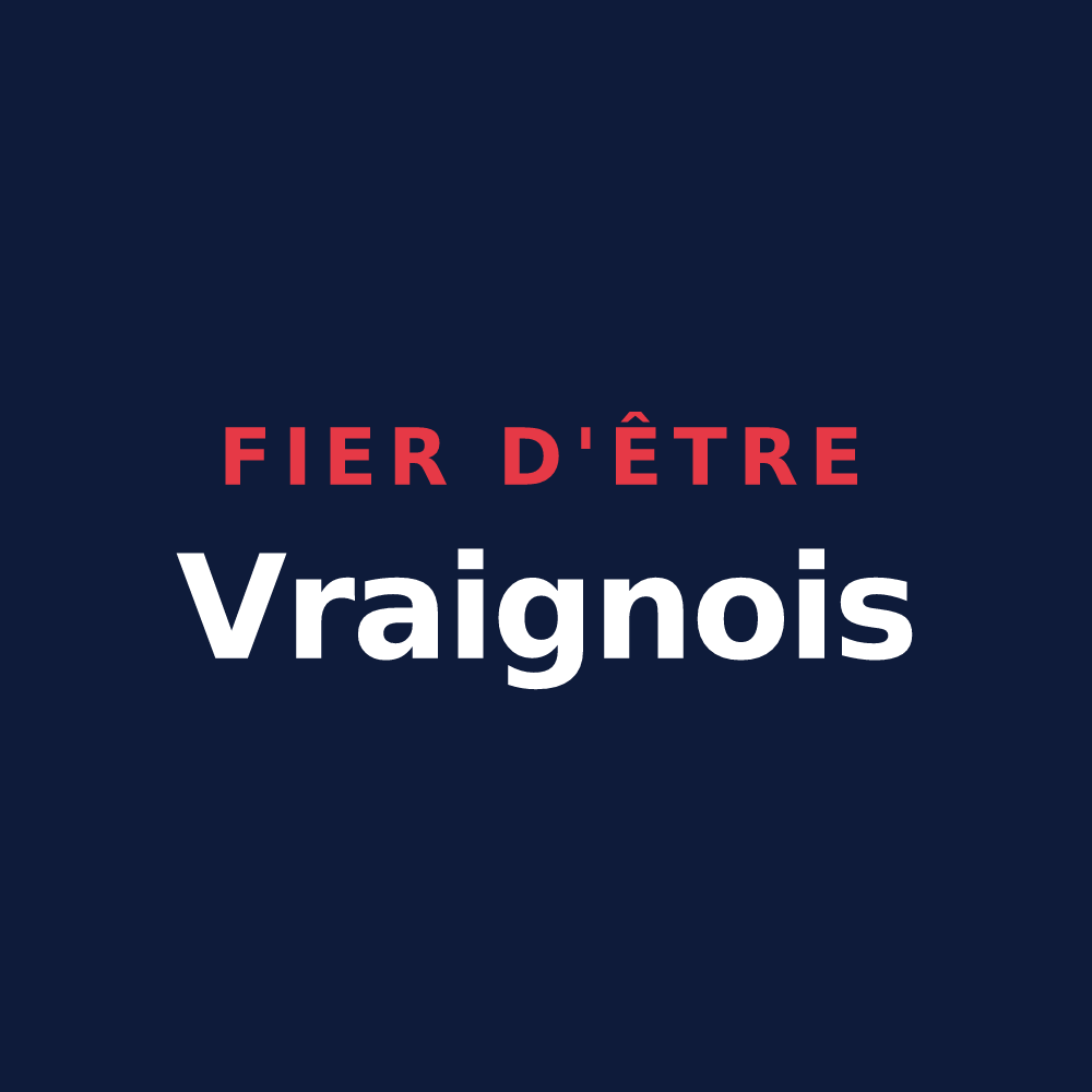 T-shirt « Fier d'être Vraignois » — design pour Vraignes-en-Vermandois
