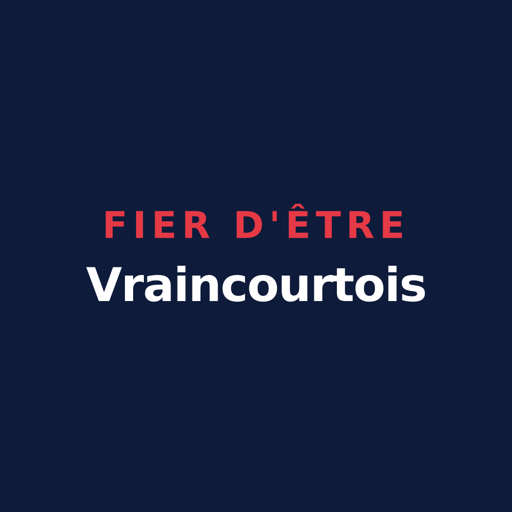 T-shirt « Fier d'être Vraincourtois » — design pour Vraincourt