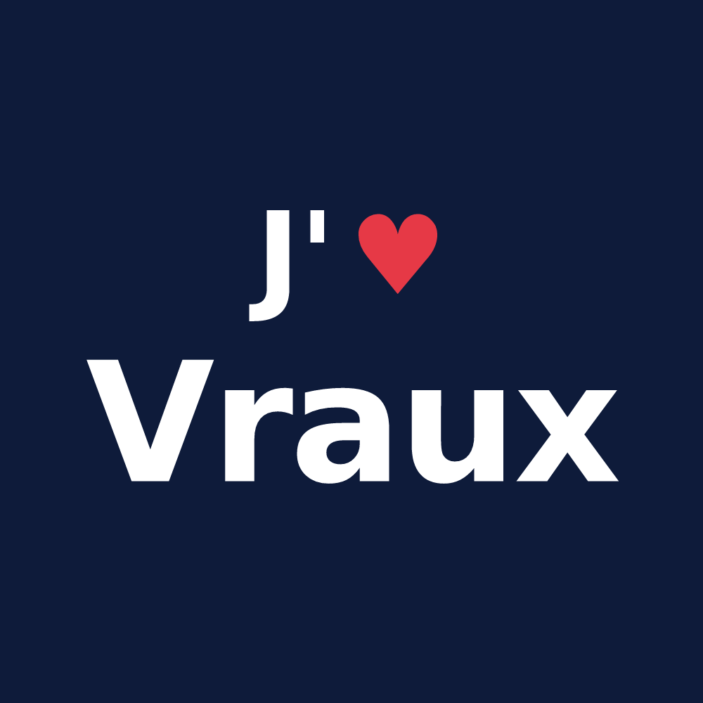 T-shirt personnalisé Vraux — design J'aime Vraux