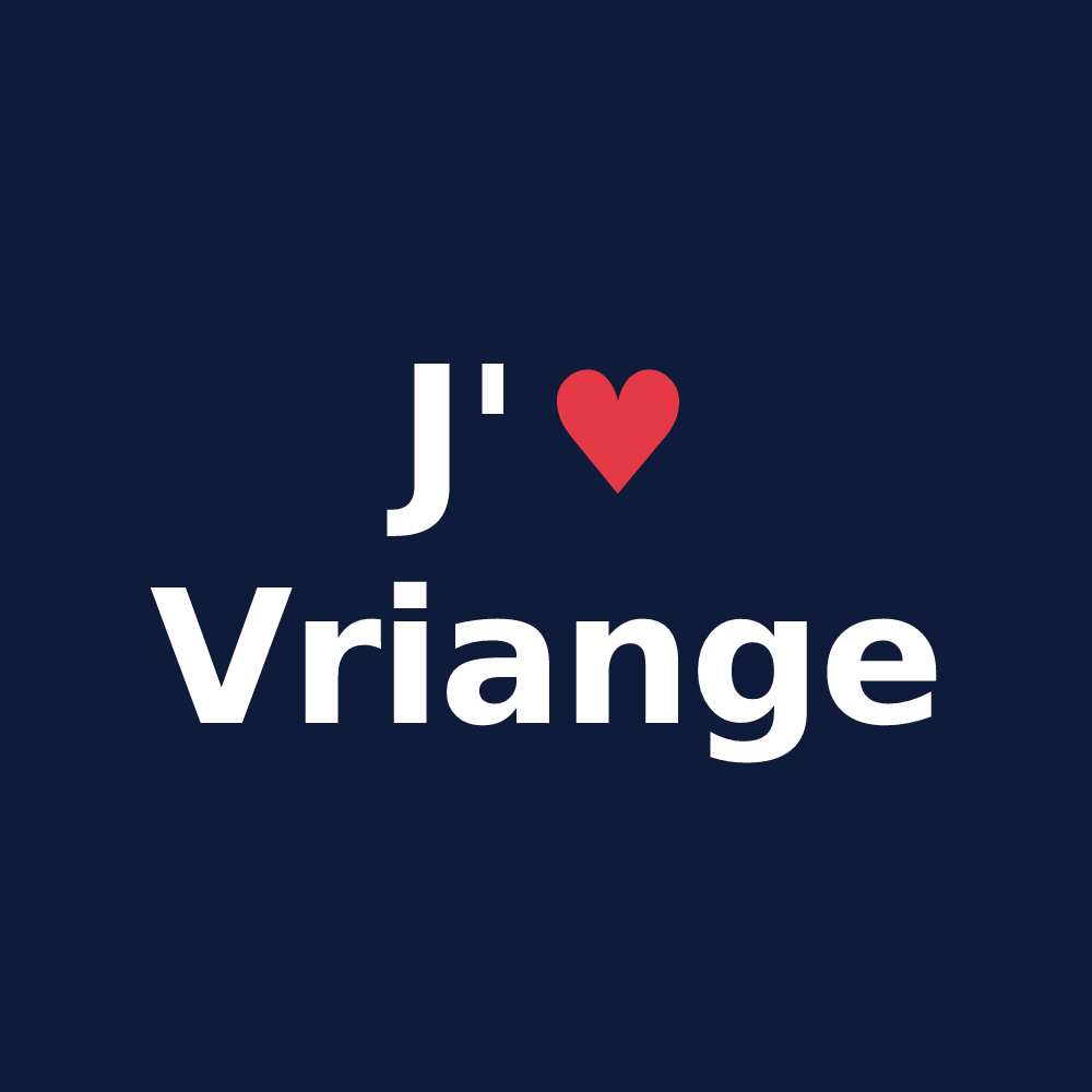 T-shirt personnalisé Vriange — design J'aime Vriange