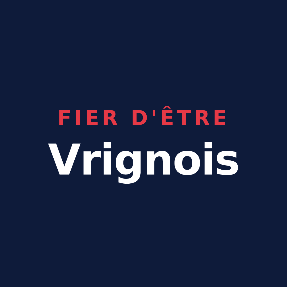 T-shirt « Fier d'être Vrignois » — design pour Vrigne aux Bois