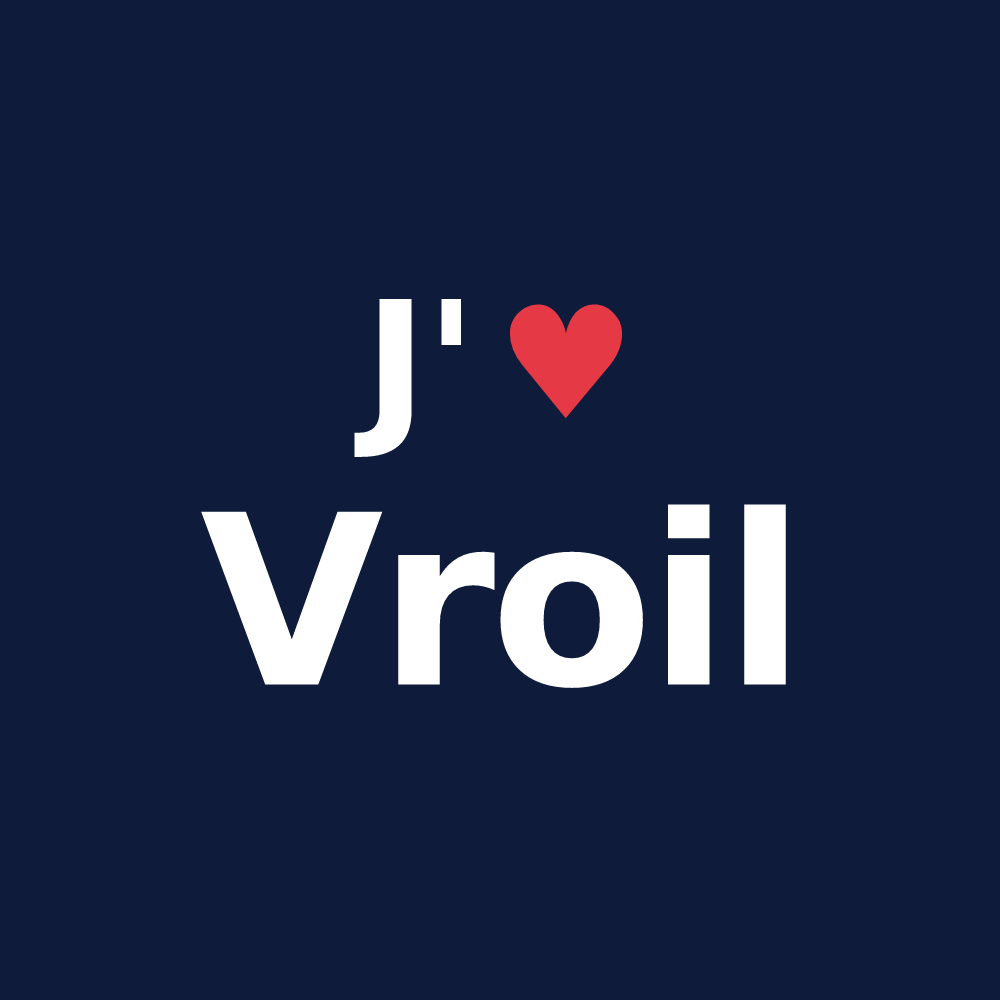 T-shirt personnalisé Vroil — design J'aime Vroil