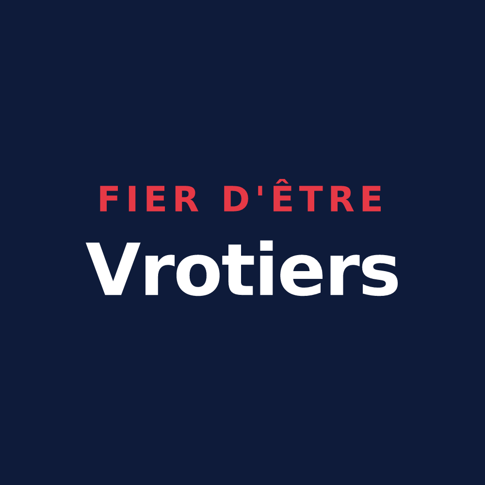 T-shirt « Fier d'être Vrotiers » — design pour Vroil