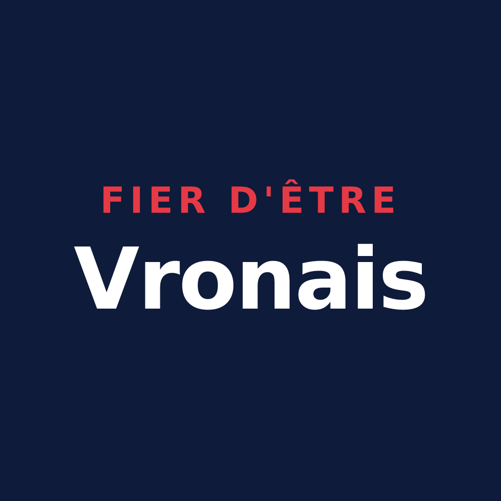 T-shirt « Fier d'être Vronais » — design pour Vron