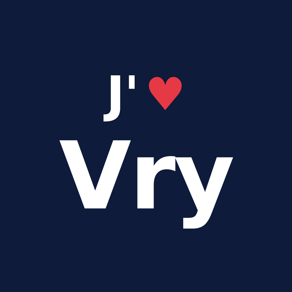 T-shirt personnalisé Vry — design J'aime Vry