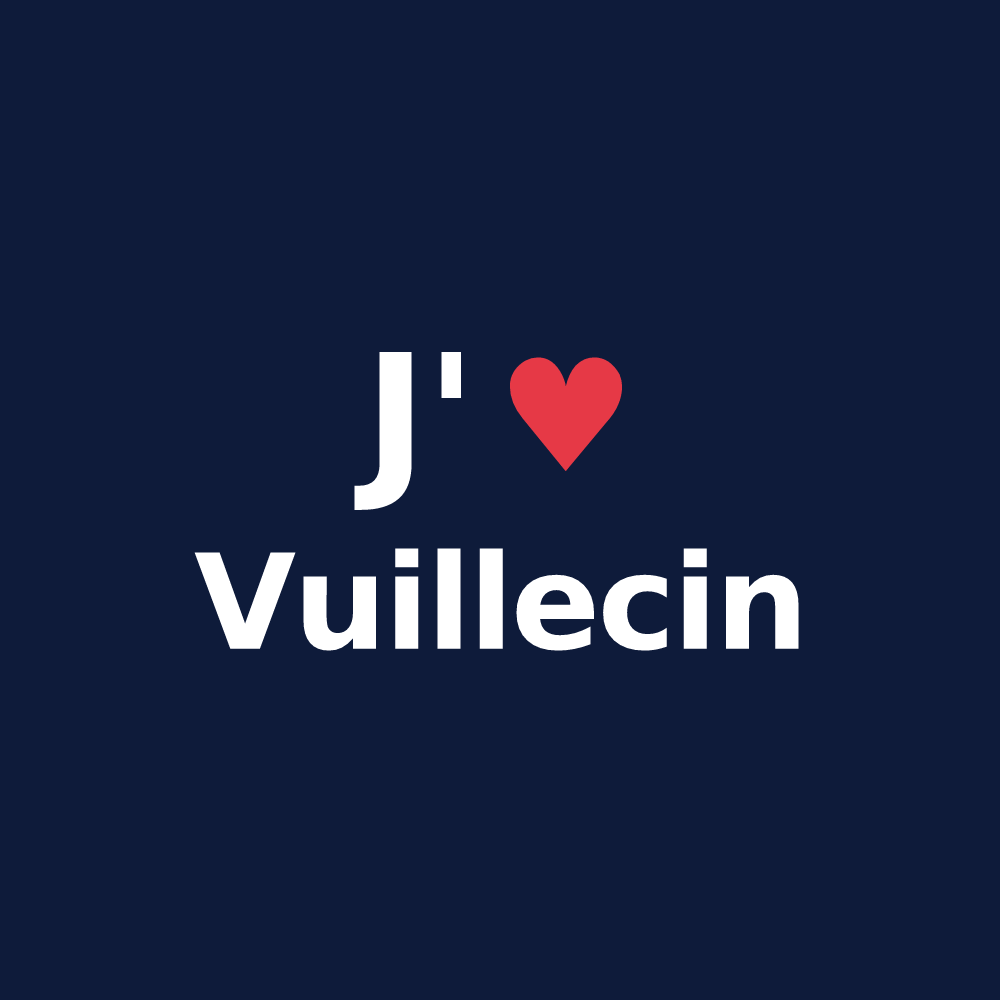 T-shirt personnalisé Vuillecin — design J'aime Vuillecin