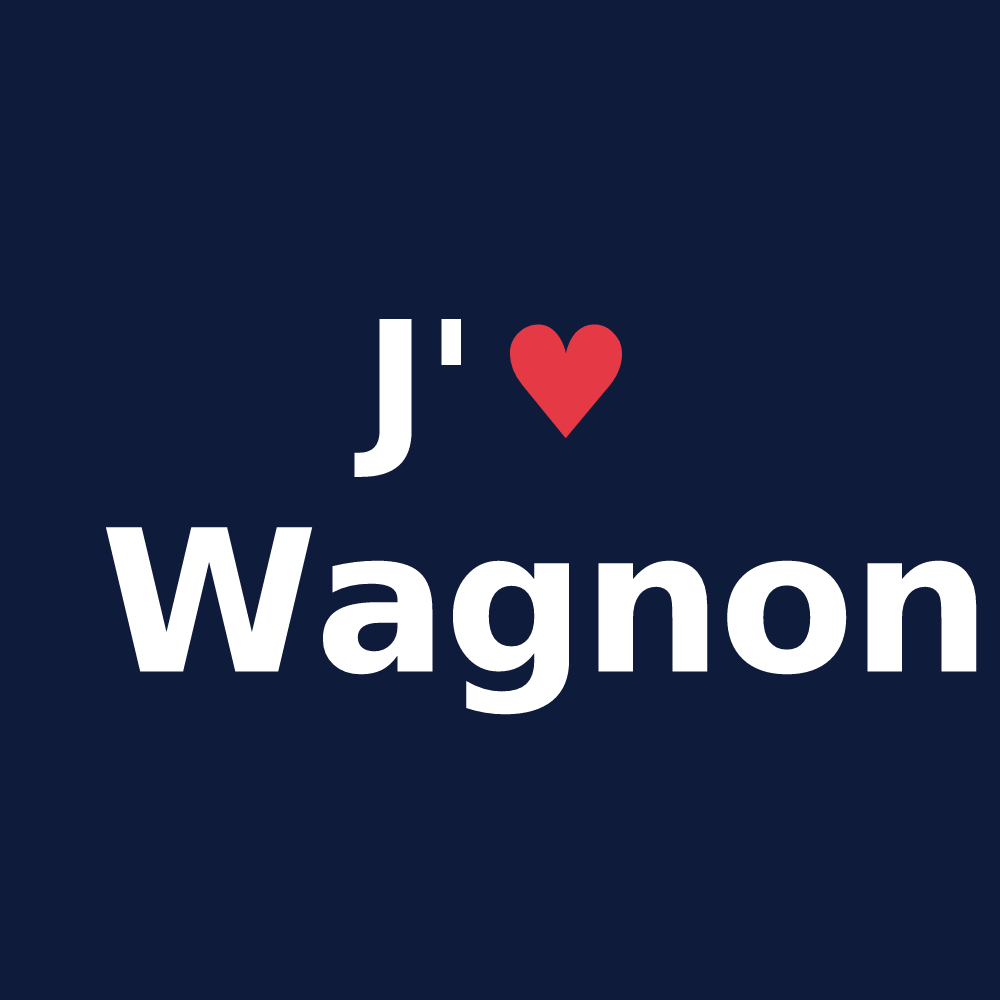 T-shirt personnalisé Wagnon — design J'aime Wagnon